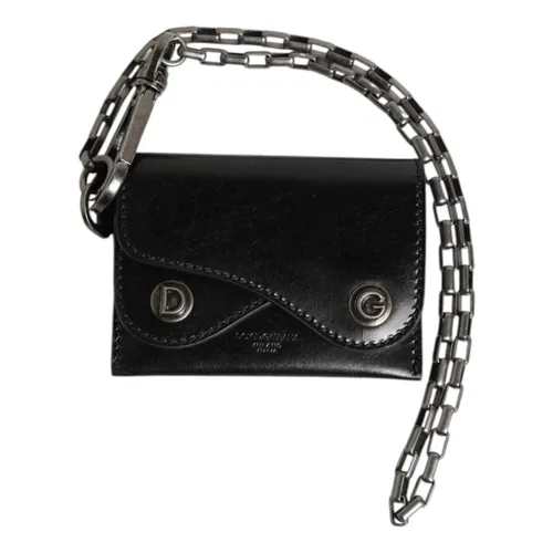 Bifold Cardholder Wallet with Chain - Dolce & Gabbana - Modalova