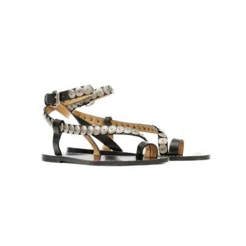 Studded Leather Flat Sandals - Isabel Marant - Modalova