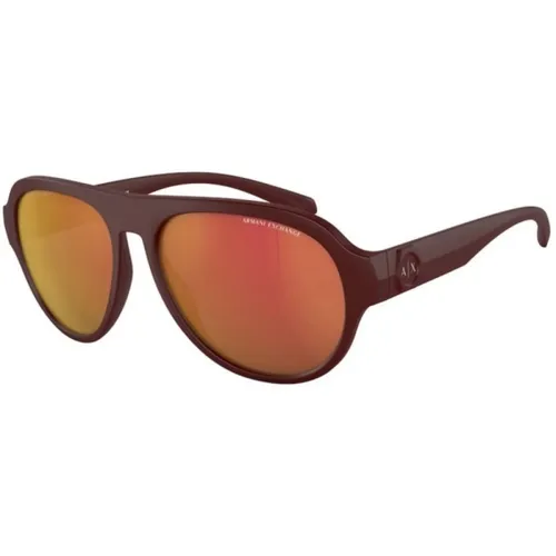 Brown Acetate Sunglasses - Armani Exchange - Modalova