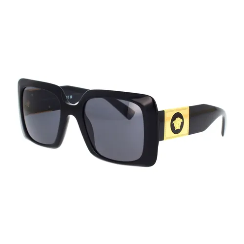 Rectangular Oversized Sunglasses - Versace - Modalova