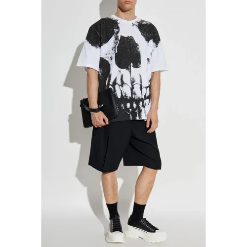 T-shirt with print - Alexander McQueen - Modalova