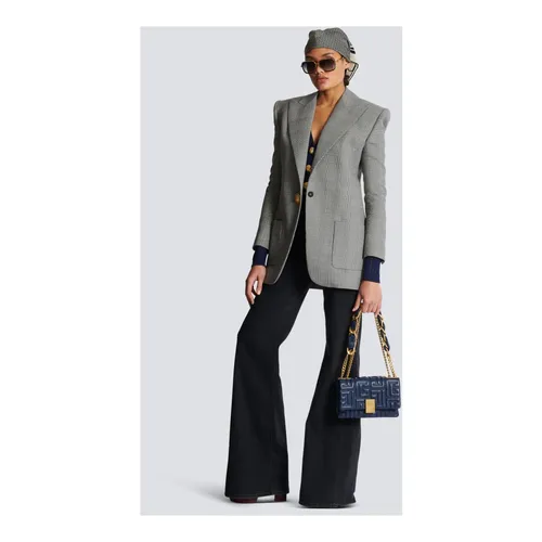 Button Wool Jacket - Balmain - Modalova