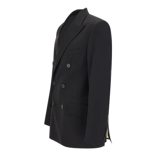 Black Wool Dave Blazer Jacket - Golden Goose - Modalova