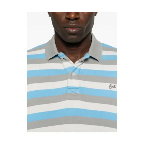 Striped Long Sleeve Polo - ERL - Modalova