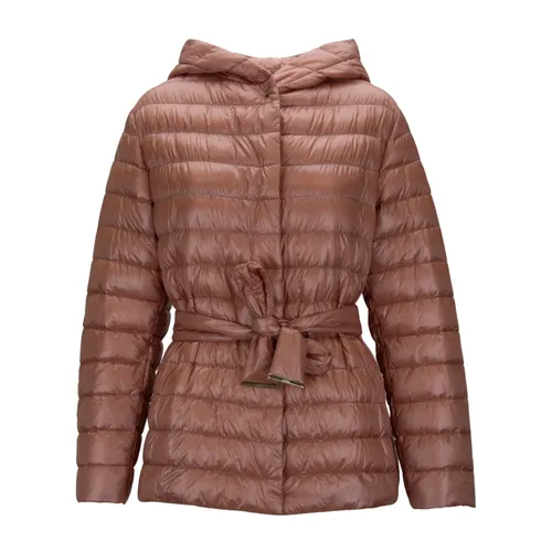 Down Jacket with Removable Belt - Herno - Modalova