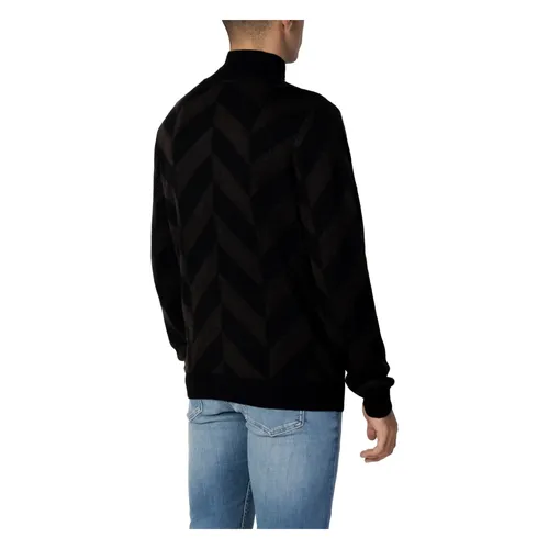 Geometric Knit Jumper Black Brown - Antony Morato - Modalova