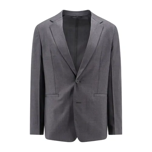 Classic Grey Wool Blend Blazer - Givenchy - Modalova