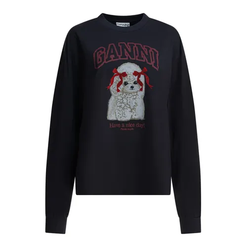Grey Poodle Longsleeve - Ganni - Modalova