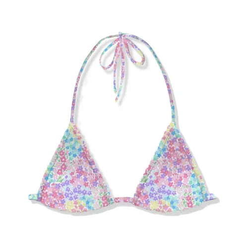 Floral Triangle Bikini Top - MC2 Saint Barth - Modalova