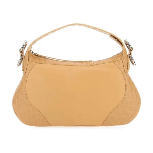 Yana Leather Handbag in Sand - By FAR - Modalova
