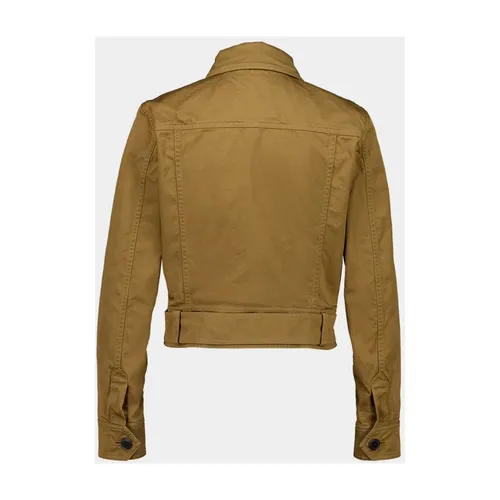 Cropped Cotton Serge Jacket - Saint Laurent - Modalova