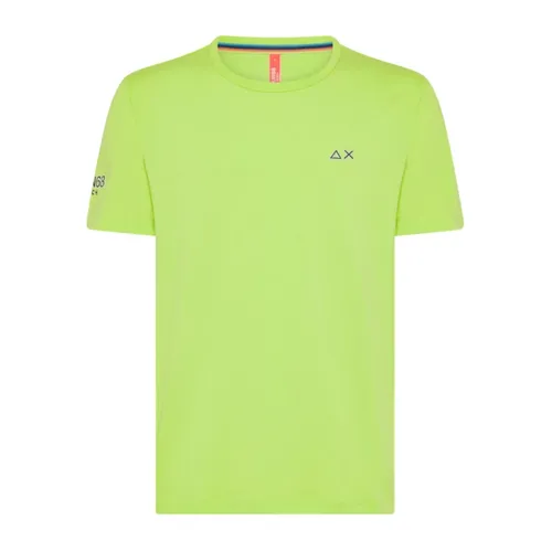 Sun68 - Tops > T-Shirts - Green - Sun68 - Modalova