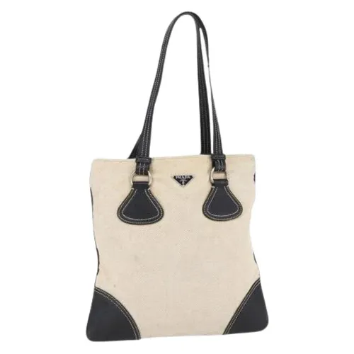 Pre-owned Canvas Tote Bag - Prada Vintage - Modalova