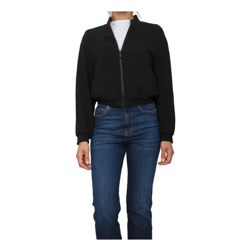 Black Blouson Jacket 100% Polyester - Armani Exchange - Modalova