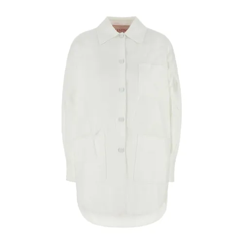 Cotton Blend Oversize Jacket - Valentino Garavani - Modalova