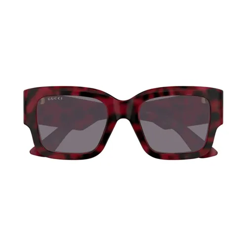 Rectangular Frame Sunglasses - Gucci - Modalova