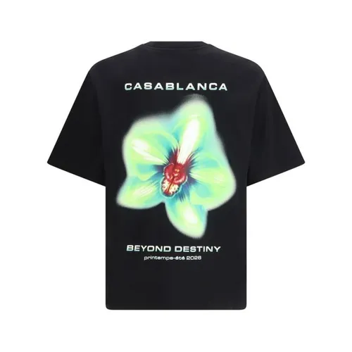 Cotton Graphic Print T-Shirt - Casablanca - Modalova