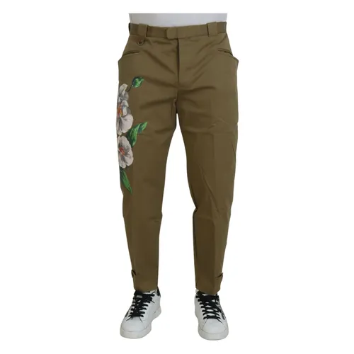 Floral Chino Pants - Dolce & Gabbana - Modalova