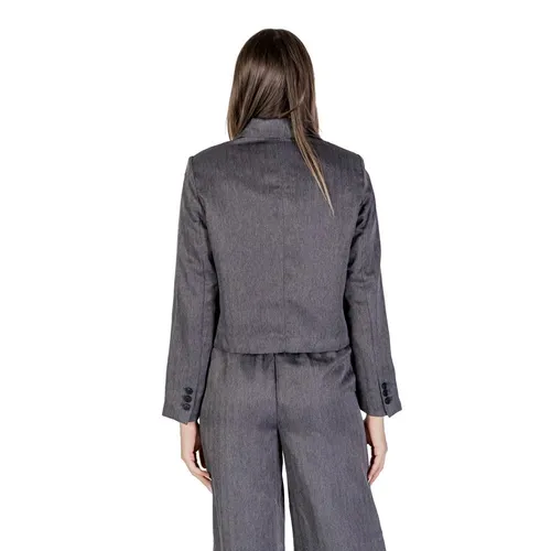 Gray Polyester Fall/Winter Women's Blazer - Jacqueline de Yong - Modalova
