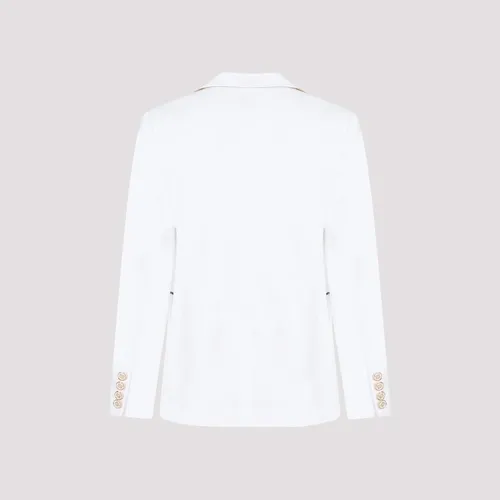 White Tailoring Jacket with Green Trims - Casablanca - Modalova