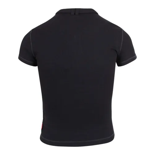 Ribbed jersey T-shirt with biker strap - Diesel - Modalova