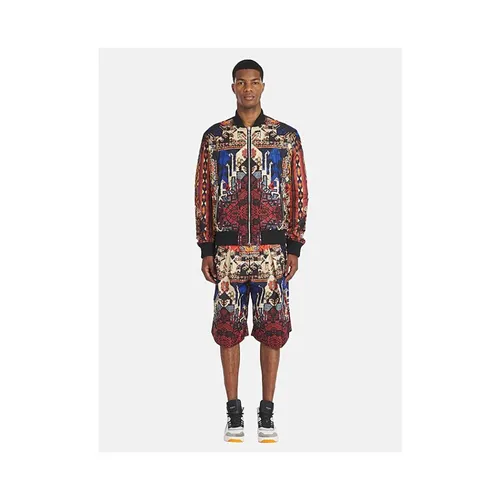 Reversible Multicolored Nylon Bomber Jacket - Balmain - Modalova