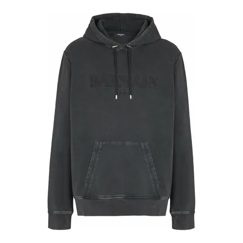 Sudadera vintage bordada - Balmain - Modalova