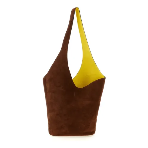 Suede Shoulder Bag - Alberta Ferretti - Modalova