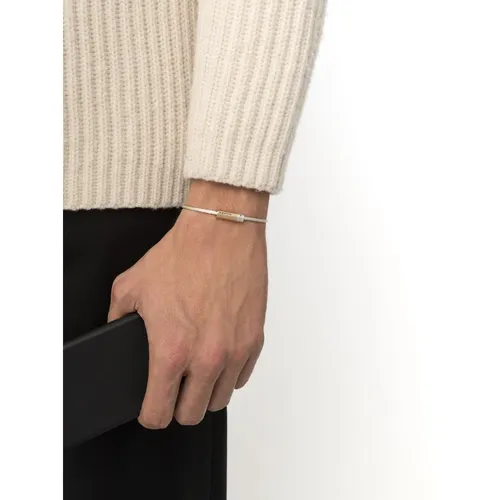 Polished Bicolor Cable Bracelet - Le Gramme - Modalova