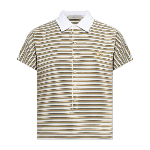 Striped Pattern Polo Shirt - Golden Goose - Modalova