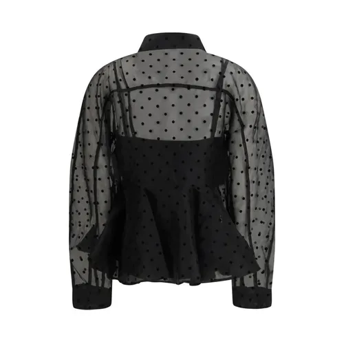 Polyester Pattern Shirt - Ganni - Modalova