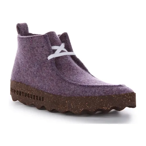 Purple Eco-Friendly Comfortable Ankle Boots - Asportuguesas - Modalova