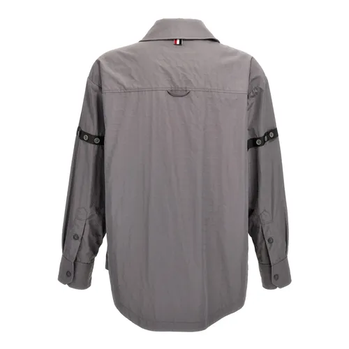Snap Front Overshirt - Thom Browne - Modalova