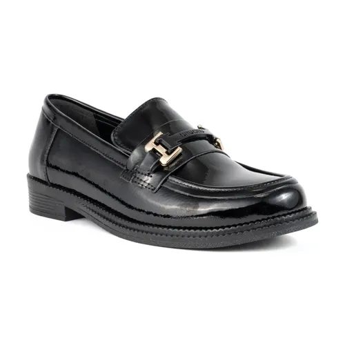 Black casual closed loafers - Vaani - Modalova