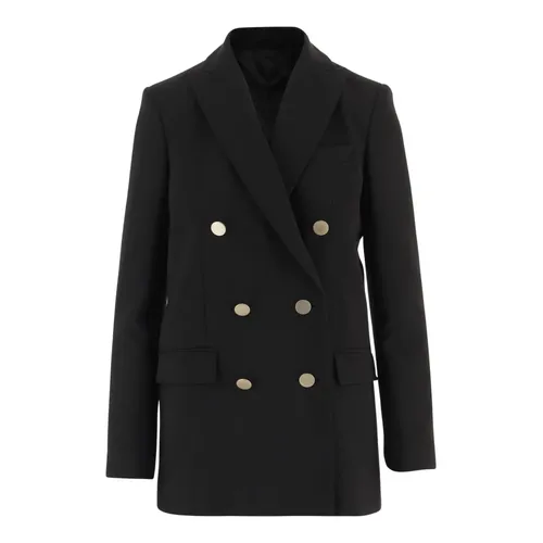 Double-Breasted Stretch Nylon Jacket - F.It - Modalova