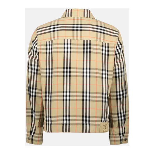Checked Denim Jacket Vintage Style - Burberry - Modalova