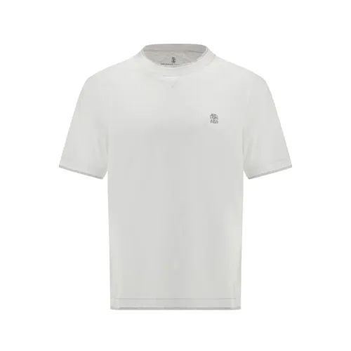 Logo Cotton T-Shirt - Brunello Cucinelli - Modalova