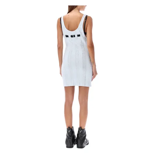 Mini Dress with Strass Embellishments - The Attico - Modalova