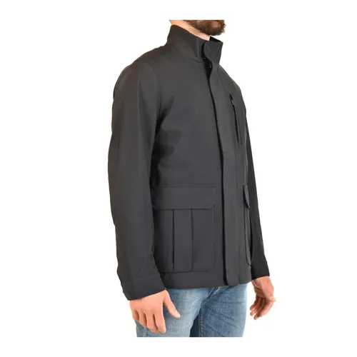 Turtleneck Zip-Up Jacket - Emporio Armani - Modalova