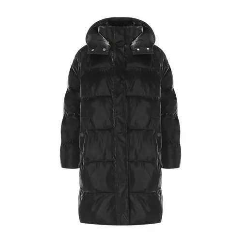Hooded Padded Coat - Elisabetta Franchi - Modalova