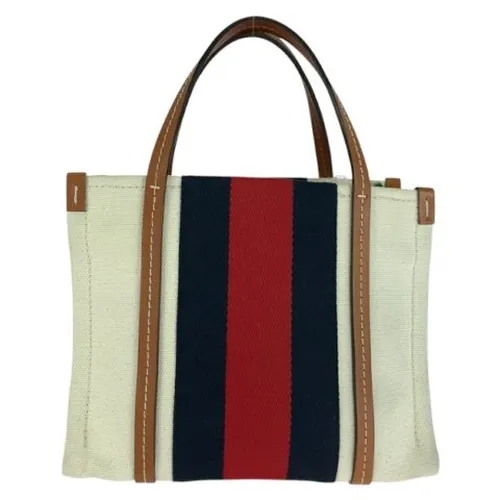 Pre-owned Canvas Tote Bag - Gucci Vintage - Modalova
