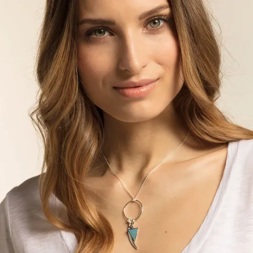 Charm pendant Triangle Turquoise 1579-667-17 - Thomas Sabo - Modalova