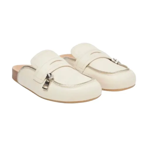 White Biker Loafer Mules - JW Anderson - Modalova