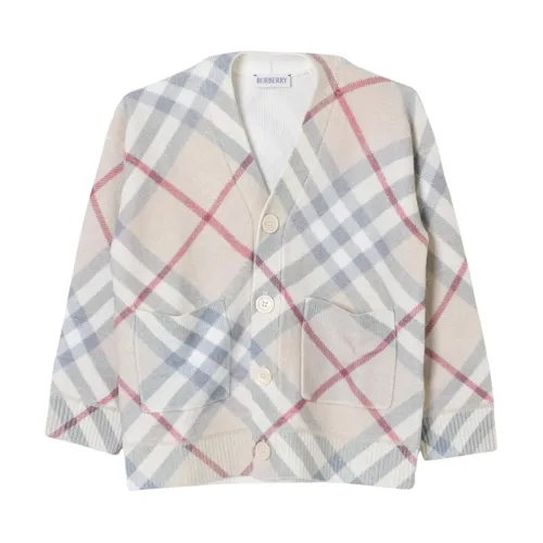 Grey Knit Cardigan - Burberry - Modalova