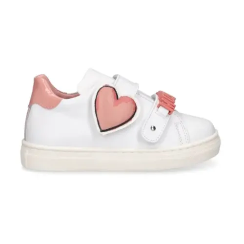 White Low Top Kids Sneakers - Moschino - Modalova