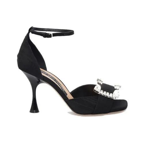 Fabric Stiletto Heel Sandals - Sergio Rossi - Modalova
