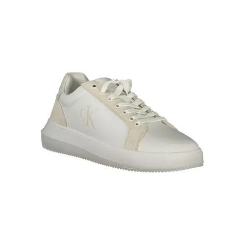 White Polyester Sneaker - Calvin Klein - Modalova