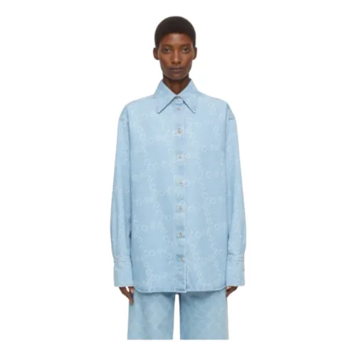 Denim Logo Shirt - Closed - Modalova