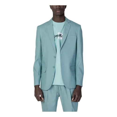 Green Buttoned Blazer Lapel Collar - Antony Morato - Modalova