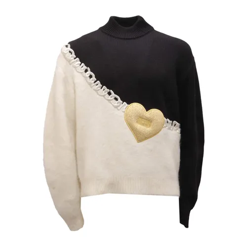 Black/White/Gold Turtleneck Sweater Fw22 - Gcds - Modalova
